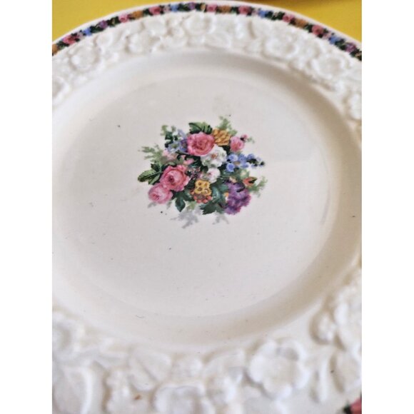 Antique Crown Ducal Butter plates 6 1/8" Gainsborough pattern 1920's (set of 5) - Picture 10 of 12